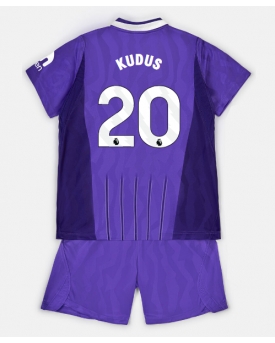 Tottenham Hotspur Mohammed Kudus #20 Maglia Gara Terza Repliche 2026-27 Bambino Maniche Corte